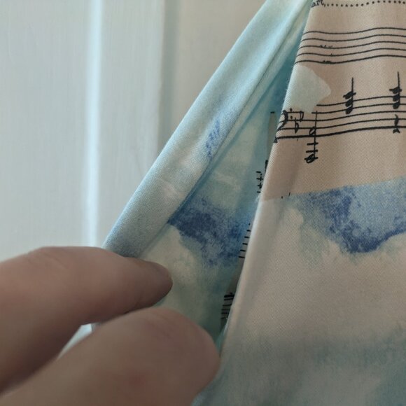 Anthropologie Maeve Sheet Music Songbird Circle Skirt - Picture 6 of 10